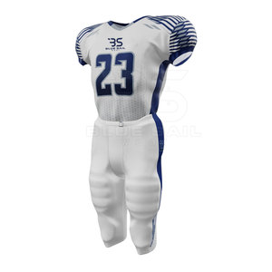 Conjunto de uniforme de fútbol americano ligero con material de Jersey que absorbe la humedad - Product Image 4