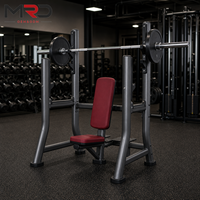 Equipo de Gimnasio Comercial de Alta Calidad con Asiento, Rack de Press de Hombros con Brazos para Ejercicios de Pecho y Espalda, Características de Seguridad para Gimnasios