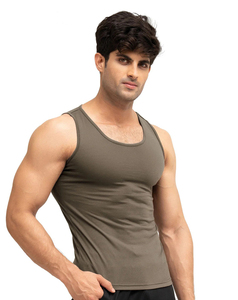 Camiseta sin mangas de compresión de alta calidad para hombre, camisetas sin mangas transpirables para ejercicio y gimnasio - Product Image 2