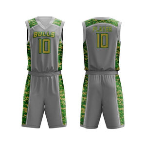 Ensembles d'uniformes de basketball respirants pour hommes à logo imprimé numériquement sur le devant, séchage rapide - Spandex/Nylon, sans manches, toutes saisons, vêtements de course - Product Image 6