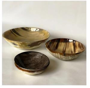 Bol en corne de buffle de style animal élégant, portable, fait à la main, provenant de sources durables, artisanat naturel pour la cuisine, l'accent de la maison, artisan - Product Image 3