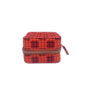 กระเป๋าใส่เครื่องสำอางหนังโพลีเอสเตอร์รีไซเคิลสำหรับผู้หญิงกระเป๋าซิปเรียบมีสไตล์ใหม่ - Product Image 1