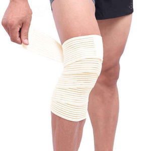 Bandes de genou en matériau élastique de qualité supérieure pour la musculation lourde / Bandes de genou de musculation lourde de qualité supérieure Compression - Product Image 6