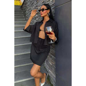 Ensemble jupe et haut Naomi Gabardine 9740-08 avec haut à manches trois quarts - Product Image 2