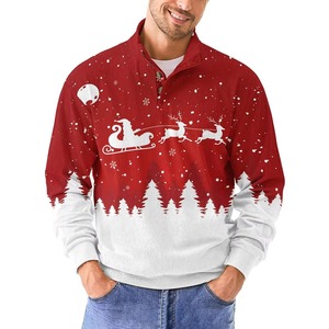 Sweat à capuche pour homme de Noël, confortable et tendance, 100% polyester, Noël avec logo personnalisé, faible MOQ - Product Image 2