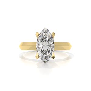 เครื่องประดับแฟนซีของผู้หญิง14K/18K ทอง Marquise ตัดเพชรนิรันดร์แหวนปาร์ตี้งานแต่งงานแฟชั่นสไตล์คลาสสิก - Product Image 5