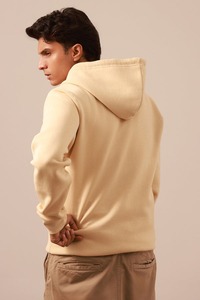 Sweat à capuche d'hiver en molleton épais style vintage pour hommes, 100 % coton, avec logo personnalisé et col imprimé, vente en gros - Product Image 3