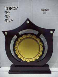 Placa de Madera Plegable Negra Personalizada para Certificados, Placa de Madera en Blanco con Placa Dorada para Premios, Caja para Regalos de Ferias Comerciales - Product Image 6