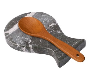 Support de cuillère en marbre blanc, prix de gros, design personnalisé, durable, écologique, design moderne, support pour louche et fourchette - Product Image 5