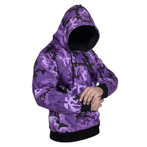 Sudadera con capucha de invierno 330g 100% de algodón para hombre con diseño de bolsillo personalizable ecológico de alta calidad al por mayor - Product Image 1
