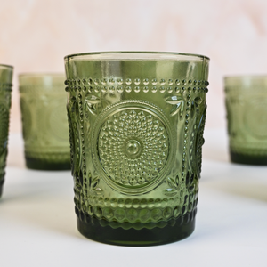 Ensemble de 6 verres à boire artistiques en verre toile - Product Image 4