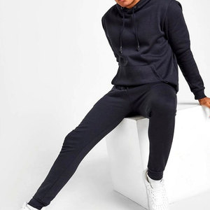 Ensemble de survêtement personnalisé pour hommes Polyester coton DTF DTG Rhinestone deux pièces Slim Fit Jogger Outfit Gym Wear Athletic Suit - Product Image 4