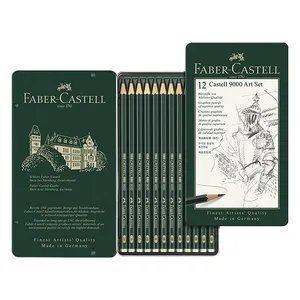 FABER-CASTELL 9000 Graphite phác thảo Bút chì bộ nghệ thuật 8B 2h Bộ 12 trường học và văn phòng cung cấp nghệ thuật viết