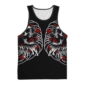 Fitness <b>Tank</b> <b>Top</b> <b>Men</b> U Neck Sublimation Durable Fabric Singlet <b>Men</b> Vest Gym Wrestling Comfortable <b>Tank</b> <b>Top</b> Wholesale - Product Image 1
