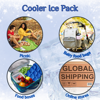 Coussin de protection innovant réutilisable blanc 14-40 cm, gel rafraîchissant pour les bords, pack de glace, 24 heures de refroidissement, amortissement protecteur