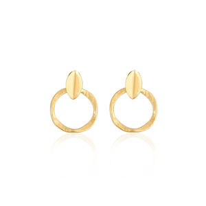 Boucles d'oreilles en laiton de qualité supérieure pour femmes, boucles d'oreilles tendance pour femmes, design unique, pièce au meilleur prix - Product Image 1