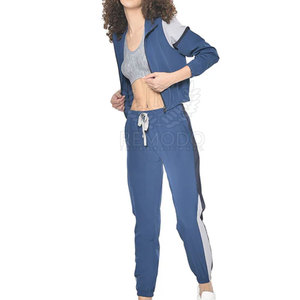 Women Winter Solid <b>Polyester</b> <b>Tracksuit</b> Set Breathable Sportswear for Gym and Casual Wear - Product Image 2