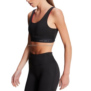Sujetador de realce de verano para mujer con diseño liso recortado hueco para entrenamiento de Yoga, correr y Fitness, Top corto, Sujetador deportivo - Product Image 1