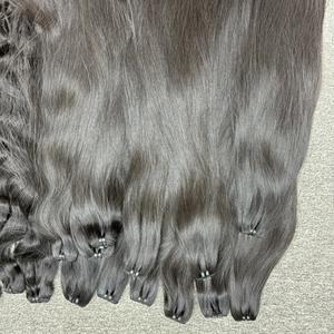 El mejor vendedor 100% mechones de trama recta natural de cabello humano en varios colores y texturas cabello crudo al por mayor - Product Image 3