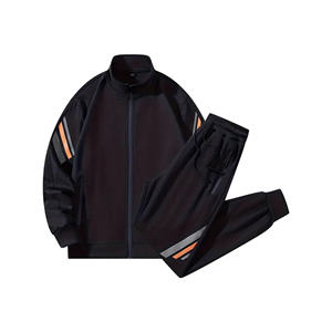 ชุดวอร์มกีฬาผู้ชายแบบมีฮู้ดสำหรับฤดูหนาว ระบายอากาศได้ดี เหมาะสำหรับวิ่งและออกกำลังกาย ชุด 2 ชิ้น - Product Image 1