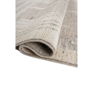 Alfombra Afgana de Lana Tejida a Mano, Color Marfil, Modelo Re-1336, para Sala de Estar, Pasillo, Rectangular, con Patrón Abstracto - Product Image 2