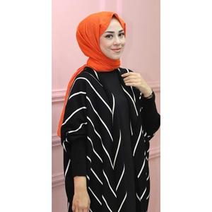 Moda Macka Park nero maglieria a pipistrello senza maniche Cardigan a righe Casual - Product Image 2