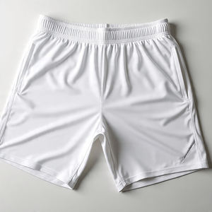 Pantalones cortos deportivos de alta calidad para hombre, secado rápido, doble capa, poliéster negro con patrón sólido para correr, gimnasio, venta al por mayor, pantalones cortos de gimnasio - Product Image 6