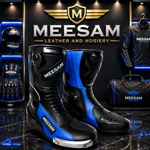 Chaussures de moto confortables en cuir, nouvelle collection 2027, très demandées, pour la course, avec doublure en mesh ventilée, en vente. - Product Image 1