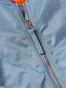 Veste bomber en toile d'hiver pour homme de haute qualité avec logo personnalisé, col montant, style basketball - Product Image 2