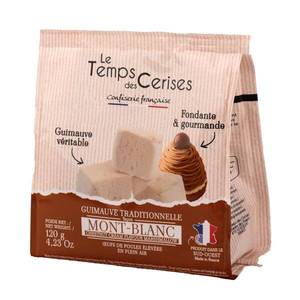 Bonbons à la guimauve aux châtaignes confites 120g (4.23 oz) - Confiserie française Le Temps des Cerises certifiée IFS, bonbons moelleux gourmands - Product Image 1