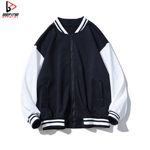 Blouson universitaire d'hiver personnalisable en laine fine/viscose, broderie frontale, coupe ample et carrée, reversibles, respirant, style Letterman - Product Image 6