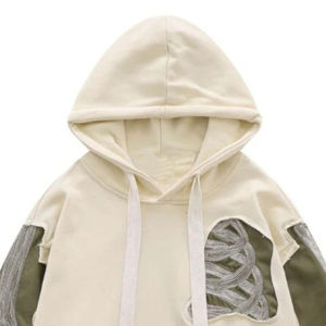 Sweat à capuche d'hiver en polaire zippé effet vieilli, mélange de coton délavé à l'acide, avec patch personnalisé, appliqué, broderie, conception de votre texte ou logo - Product Image 3