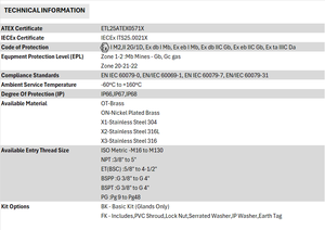 Gran oferta, prensaestopas de compresión único ligero para Sellado seguro de cables en el mar o en alta mar disponible a precio de fábrica - Product Image 3