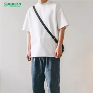 เสื้อยืดโอเวอร์ไซส์พรีเมียมสำหรับผู้ชาย ผ้าฝ้ายออร์แกนิค 100% หนาพิเศษ ทรงหลวม ไหล่ตก สีขาว พิมพ์โลโก้ได้ เป็นมิตรต่อสิ่งแวดล้อม น้ำหนัก 320 กรัม - Product Image 6
