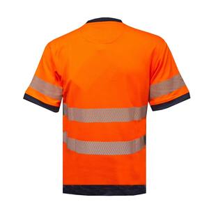 Vêtements de travail de sécurité pour hommes T-shirt à manches longues haute visibilité T-shirt réfléchissant haute visibilité pour les travaux routiers Logo personnalisé vêtements en vrac - Product Image 4