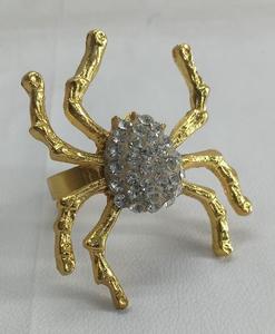 Bee Design in Gold Party Table Decoration Accessories Aluminum Casted Serviette <b>Holder</b> Rings West Dinner <b>Towel</b> Napkin Rings - Product Image 2