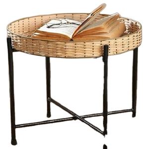 Meubles élégants en métal avec dessus de panier pour maison, hôtel, Restaurant, décoration de Table, Table basse centrale de couleur noir et doré - Product Image 1