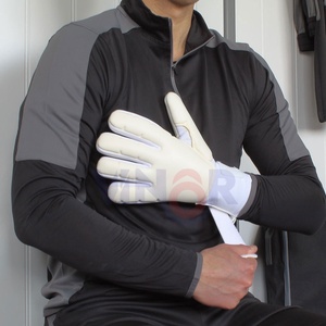 Gants de gardien de but en latex de haute qualité 4 mm avec nouvelle technologie de paume pour les gardiens de but, gants de gardien de but de football professionnel - Product Image 4
