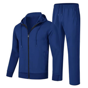 Services OEM, survêtements de sport pour hommes, polyester, patchwork, veste zippée en nylon, pantalon, survêtement personnalisé, ensembles de survêtements en nylon - Product Image 1