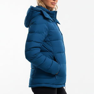 Chaqueta de Plumón de Invierno Personalizada OEM/ODM para Mujer, Talla Grande, Gruesa, Impermeable y Cortavientos, Chaqueta de Burbuja para Mujer - Product Image 2