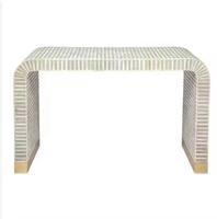 Muebles de Lujo con Incrustaciones de Hueso, Diseño Óptico Moderno, Estatua de Resina Pintada a Mano, Ecológica, Modelo Blanco, Altura Ajustable, a la Moda