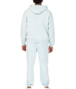 Oem survêtement délavé à l'acide avec effet soleil et épaules tombantes pour hommes design délavé au soleil direct hiver survêtement en tissu pour hommes - Product Image 6