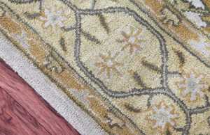 Catherine Tapis traditionnel oriental fait main en laine touffetée Ensemble de tapis 100% laine Personnalisable Taille de chambre Design abstrait - Product Image 2