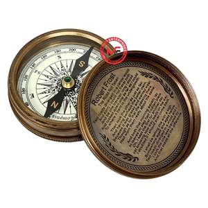 Brújula Náutica Vintage de Latón, Brújula de Bolsillo de Latón, Suministro Personalizado OEM ODM - Product Image 1