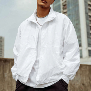 เสื้อกันฝนสำหรับผู้ชาย เสื้อแจ็คเก็ตกันลมสำหรับเดินป่า สตรีทแวร์ เสื้อโค้ทกันน้ำ ผ้าโพลีเอสเตอร์ผสมสแปนเด็กซ์ 100% - Product Image 1