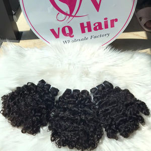 Extensions de cheveux naturels vietnamiens de haute qualité en gros, double trame, provenant d'un seul donneur, bouclés naturels birmans, longs de 8 à 30 pouces - Product Image 5