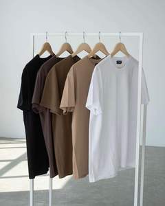 T-shirts pour hommes Conception de logo personnalisé T-shirt à manches courtes décontracté à la mode quotidienne pour hommes quantité minimale de commande bas Fabriqué en micro-fibre de lait - Product Image 6