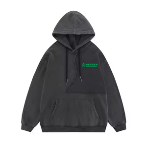 Unisex High Quality Cotton Thick Heavy French <b>Terry</b> Pullover Hoodies Drop Shoulder Regular Fit Cropped Breathable Quick Dry - Product Image 3