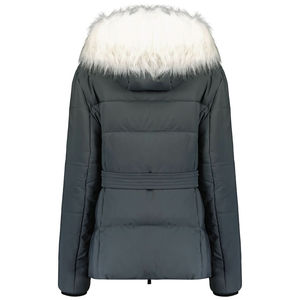 Veste parka longue à capuche réversible, isolée et respirante, avec fermeture éclair, pour femme, en nylon imperméable et coton, sur mesure, hiver, fabrication en usine - Product Image 2