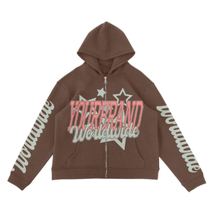 ชุดวอร์มพิมพ์ลายดิจิตอลผ้าคอตตอนพิมพ์ลายดิจิทัลแบบรูดซิปหน้าผ้าคอตตอนพิมพ์ลาย - Product Image 2